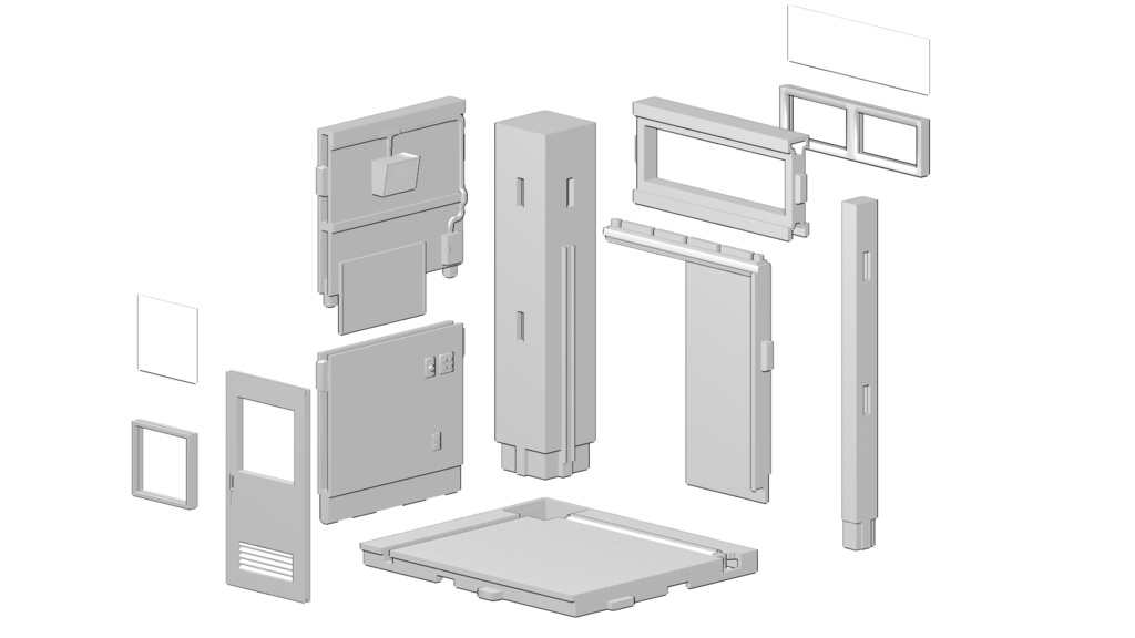 1/35ジオラマ 『教室A』セット
