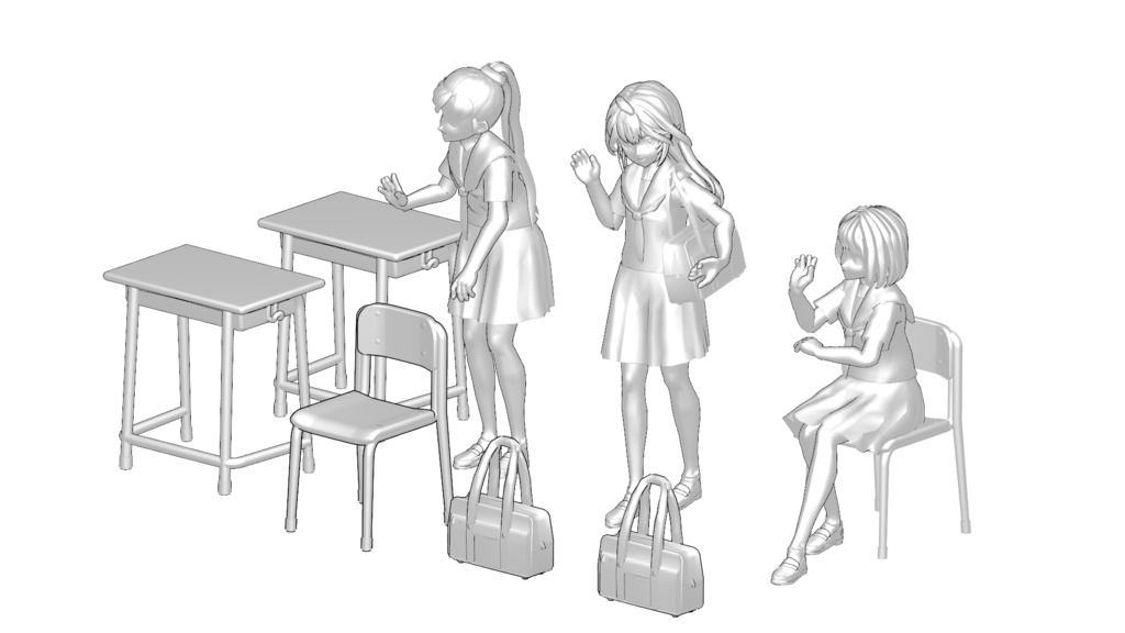 1/35ジオラマ 『教室A』セット