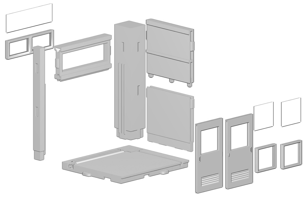 1/35ジオラマ 『教室C』セット