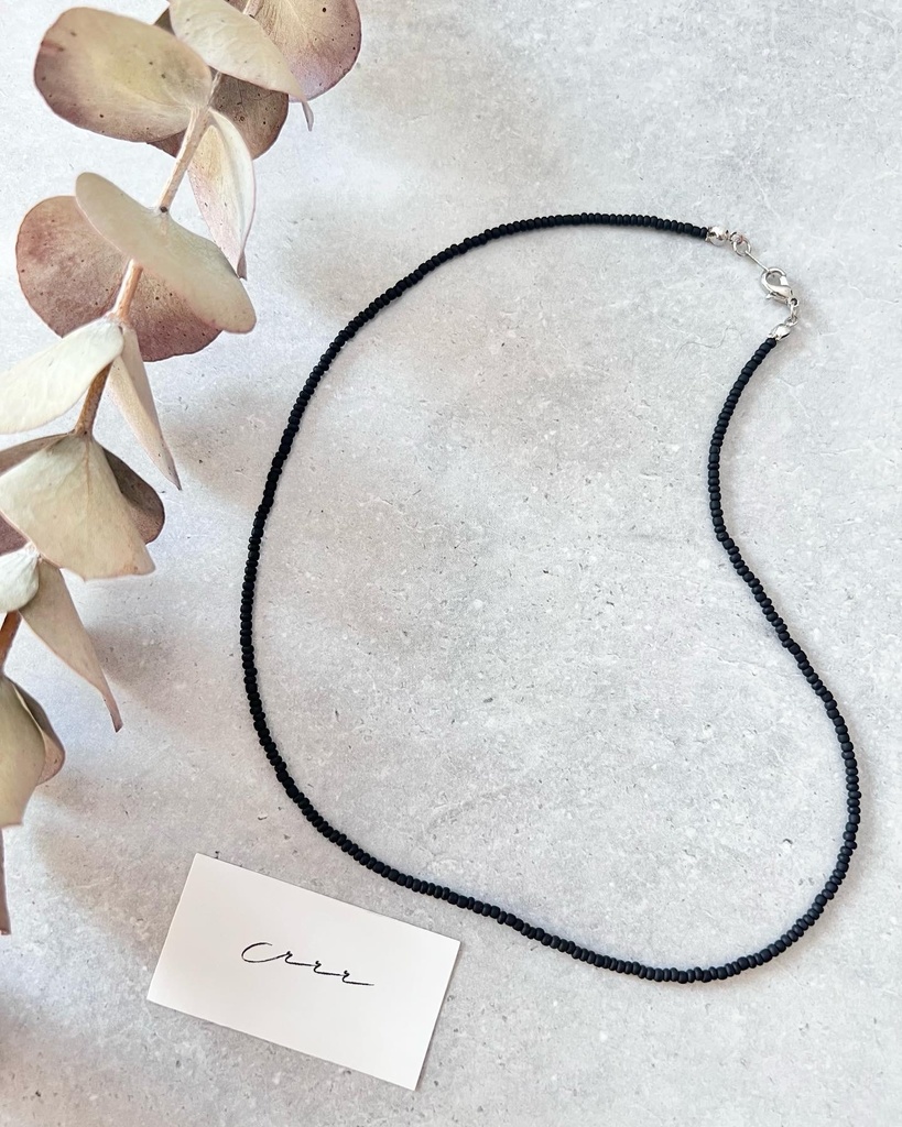 シンプルビーズネックレス