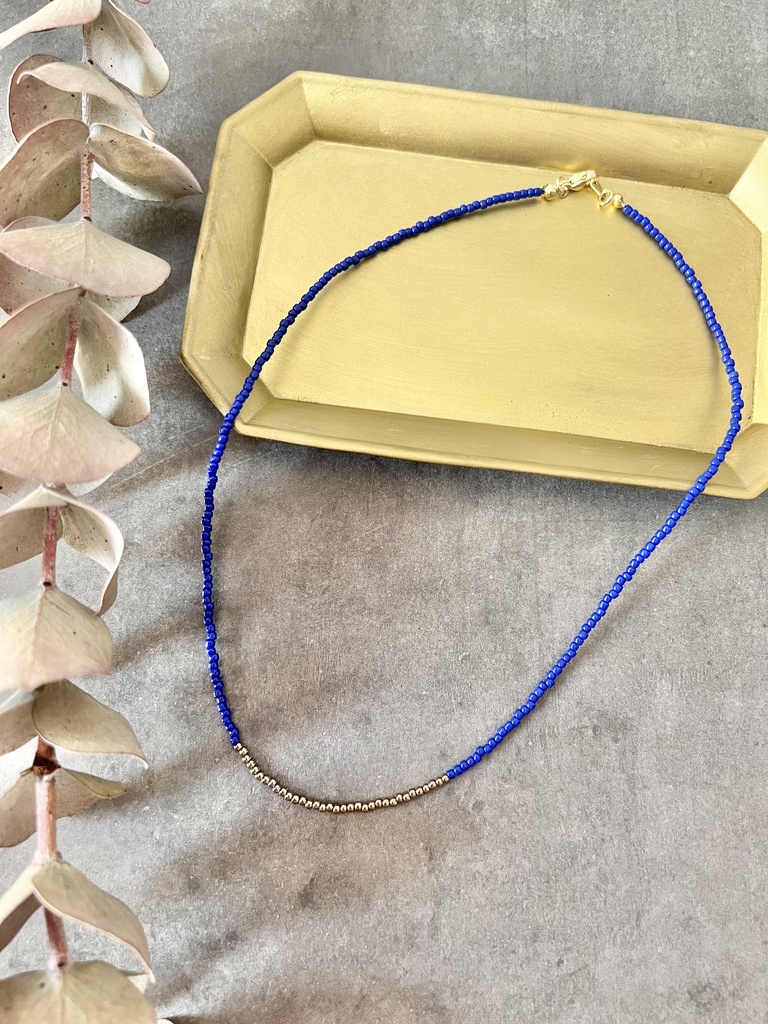 シンプルビーズネックレス