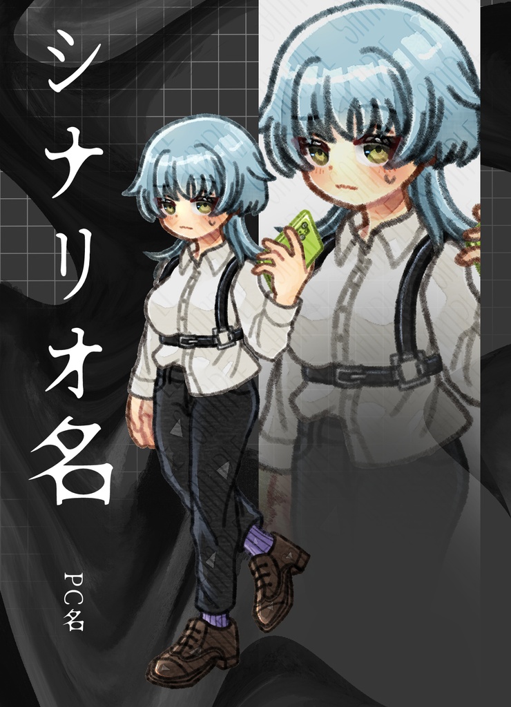 TRPG立ち絵ディスプレイ素材集Vol.1|日常・シンプル