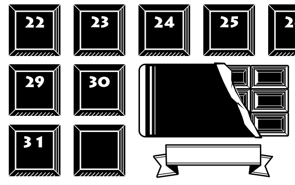 2020年11月の日付シート&数字のみ版データセット