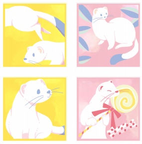 2021年3月の日付シート・数字・イラスト版セット