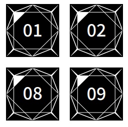 2021年3月のモノクロ日付シート