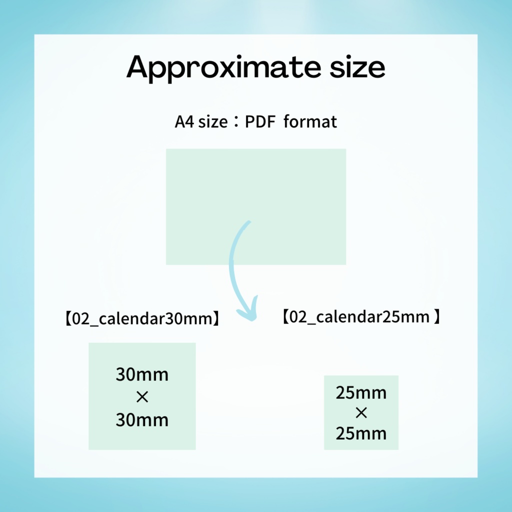 2022年2月の雪を待つ日付シート
