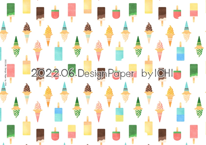 2022年6月のアイスクリームの日付シート