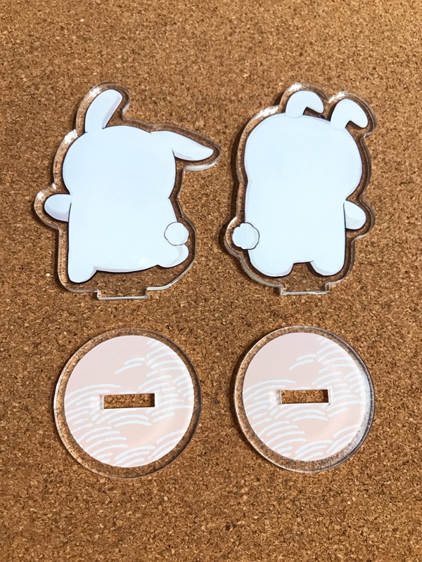 てんえどちゃんのうさぎ着ぐるみ姿アクスタセット