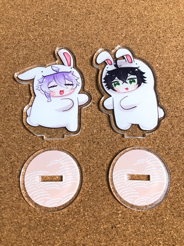 てんえどちゃんのうさぎ着ぐるみ姿アクスタセット