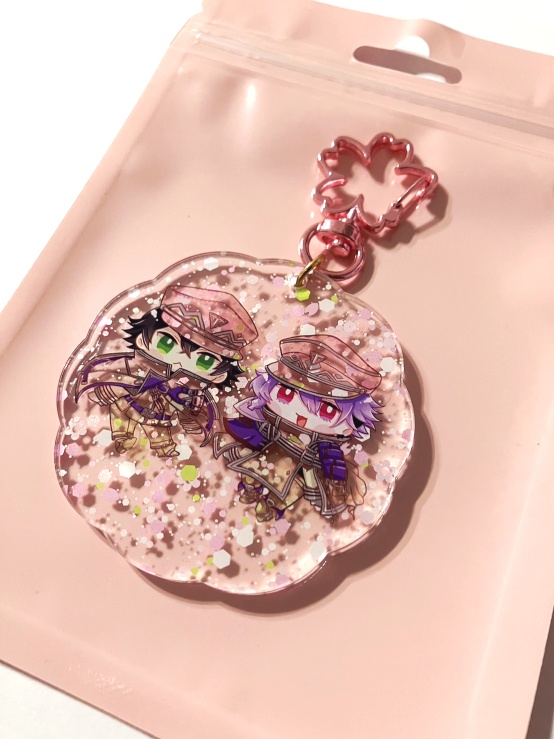 てんえどちゃんの花型アクキー
