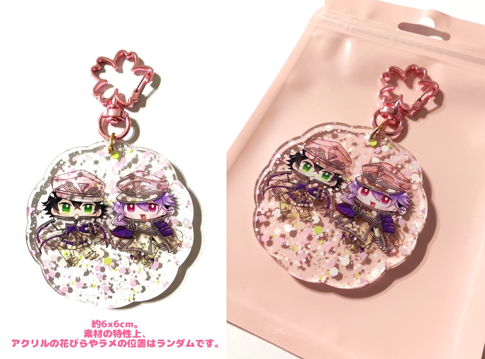 てんえどちゃんの花型アクキー