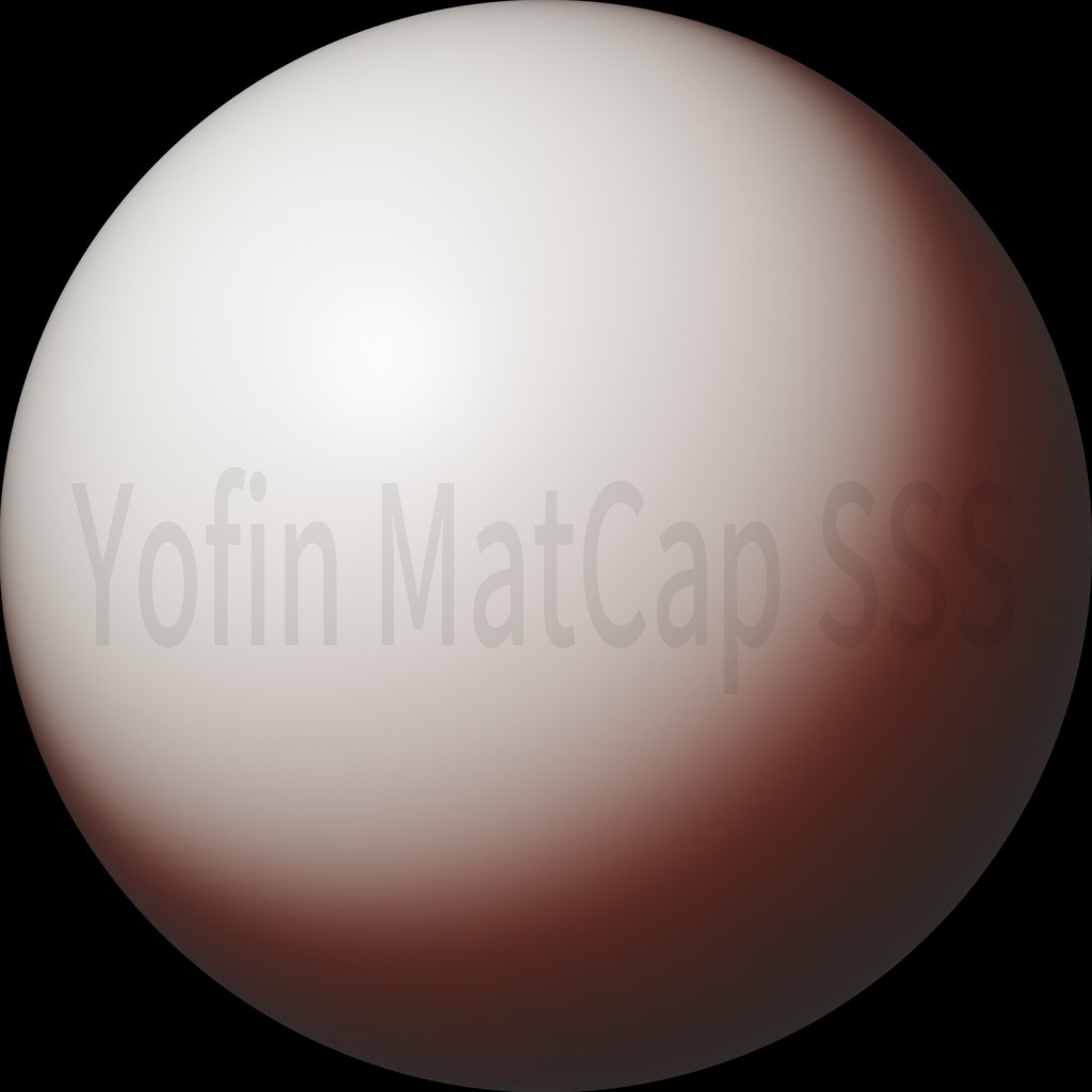 MatCap 人肌SSS(サブサーフェス・スキャタリング)