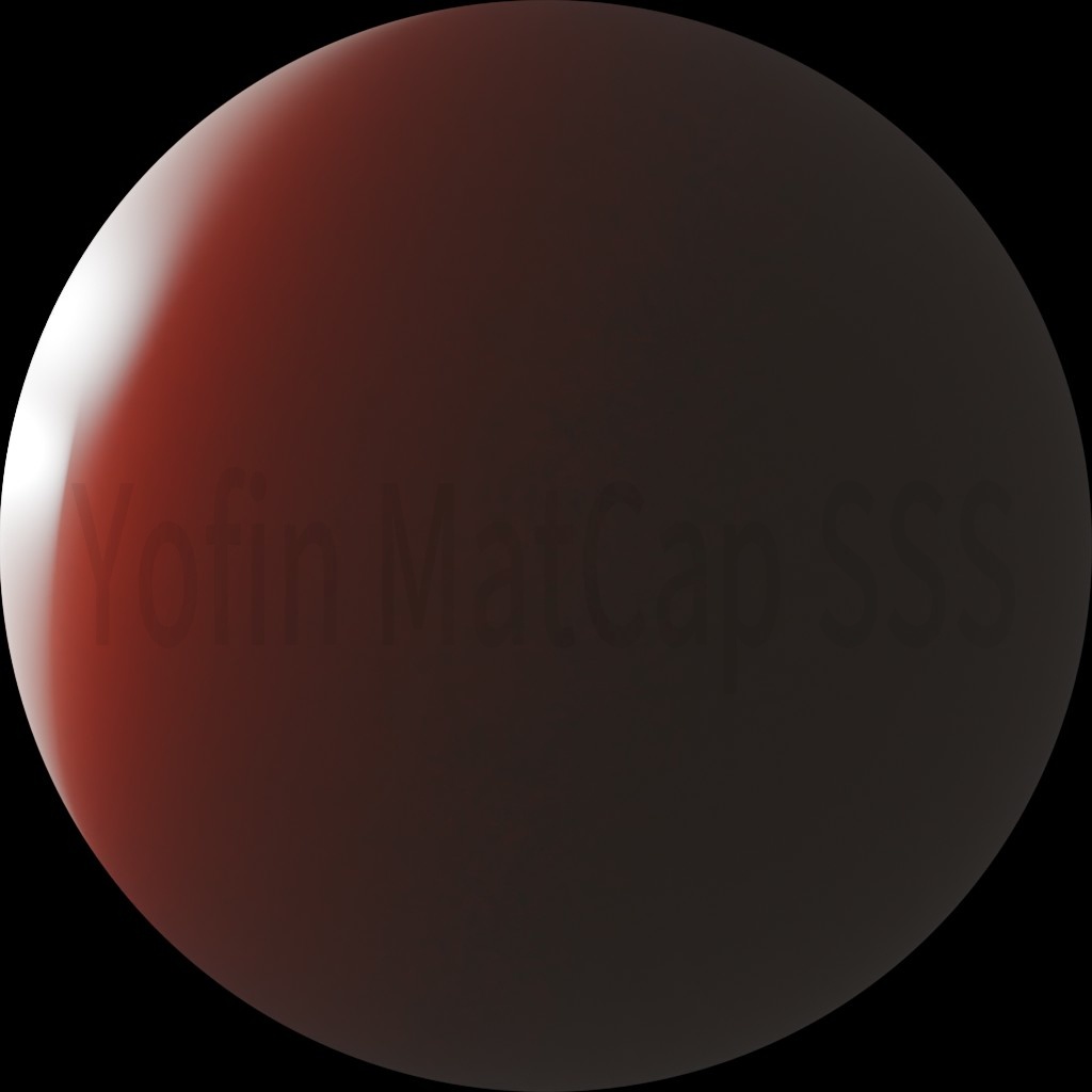 MatCap 人肌SSS(サブサーフェス・スキャタリング)