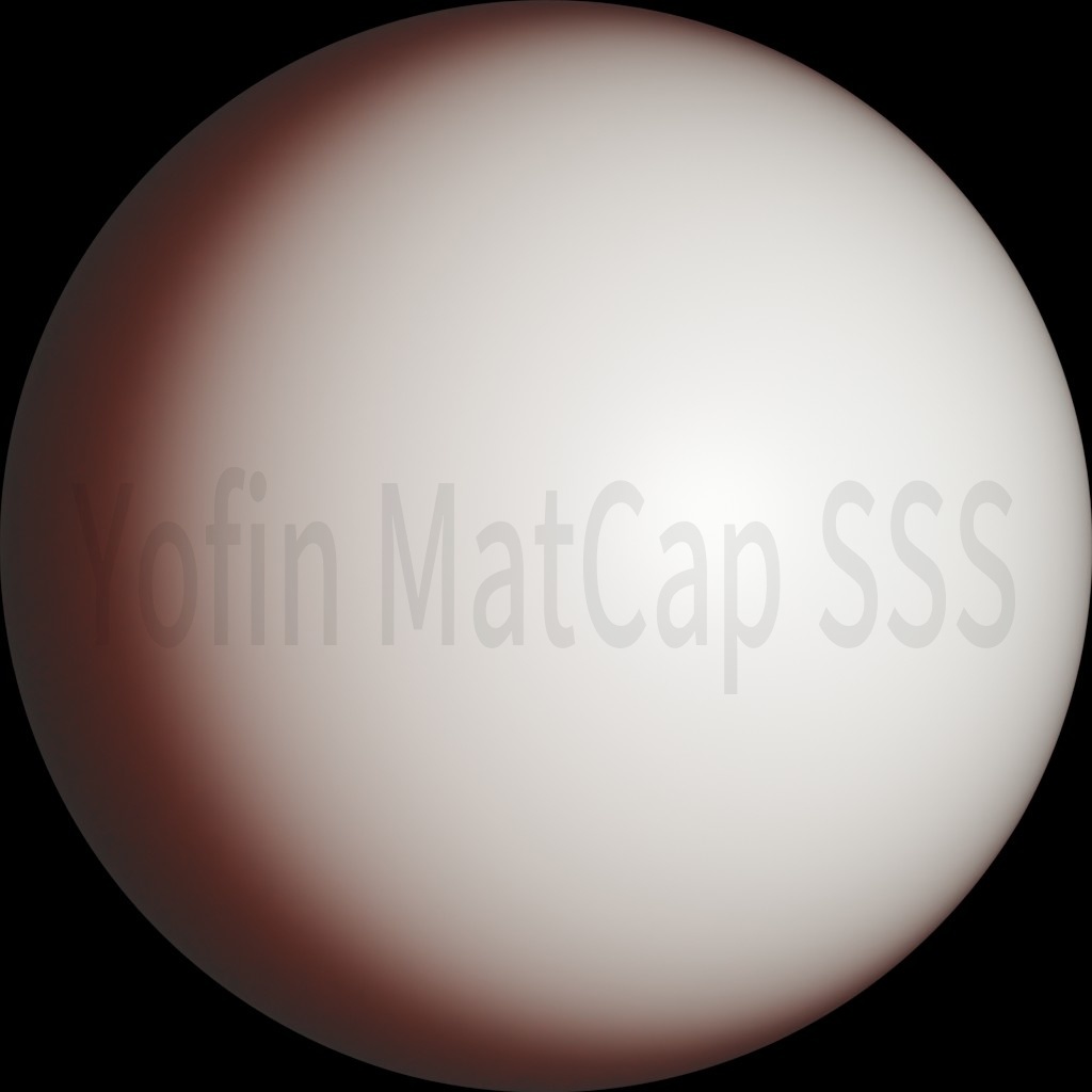 MatCap 人肌SSS(サブサーフェス・スキャタリング)