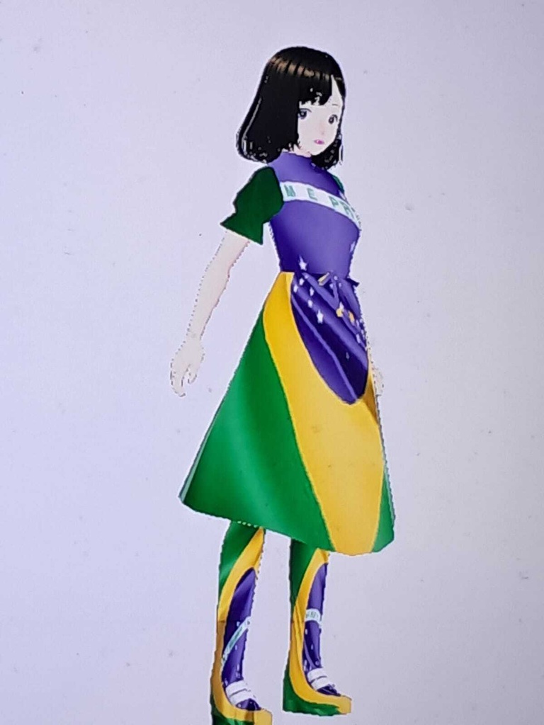 Julia Brasil torcedora de copa do mundo