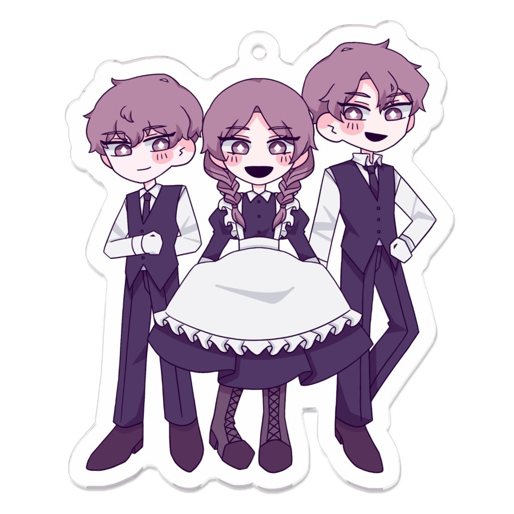 神尾三兄弟のアクキー