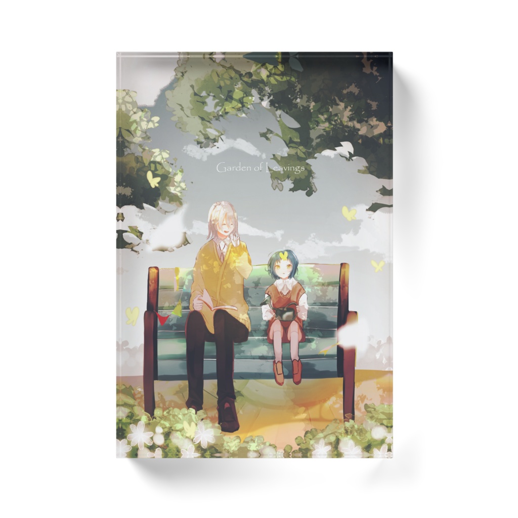 コスモスとロジャーのアクリルブロック