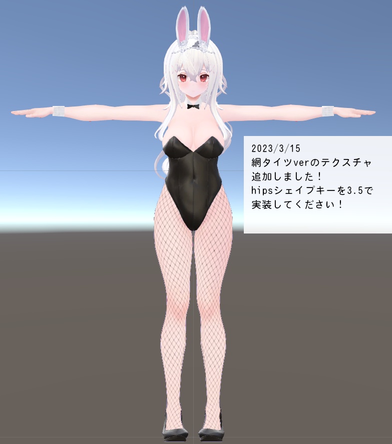【INABA】用衣装3Dモデル バニー服