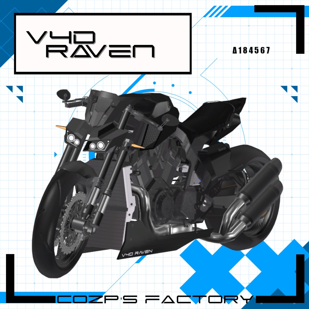 オリジナル3Dモデル【V4D-RAVEN】