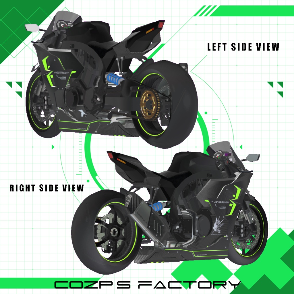 オリジナル3Dモデル【V4D-R_RAVEN】