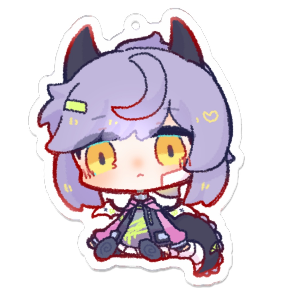 Sitting Sleepy Keychain