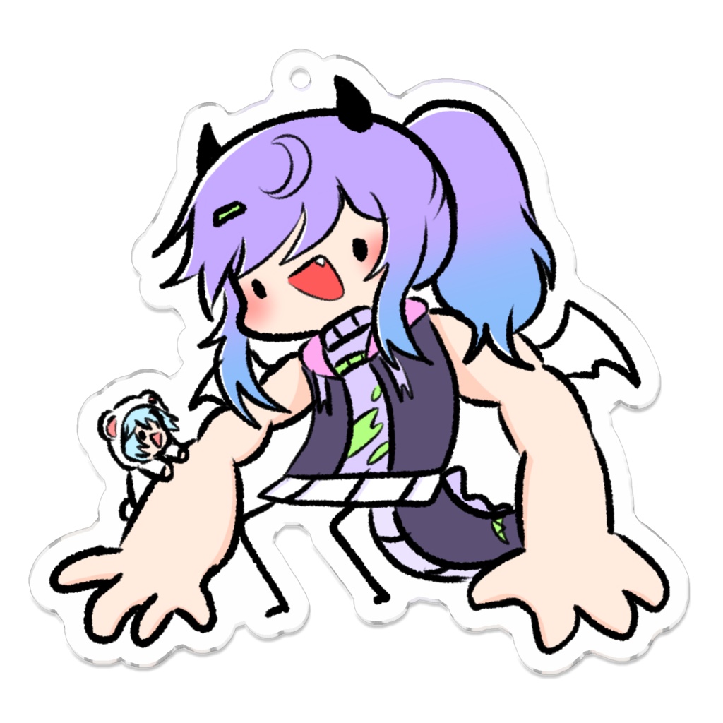 Buff Sleepy Keychain