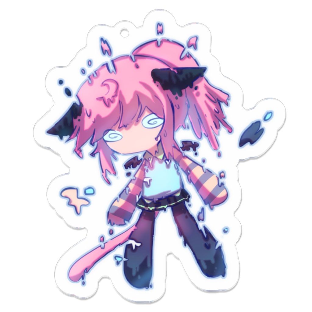 Melty Sleepy Keychain