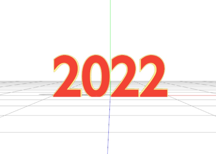 【MMD用】2022の数字