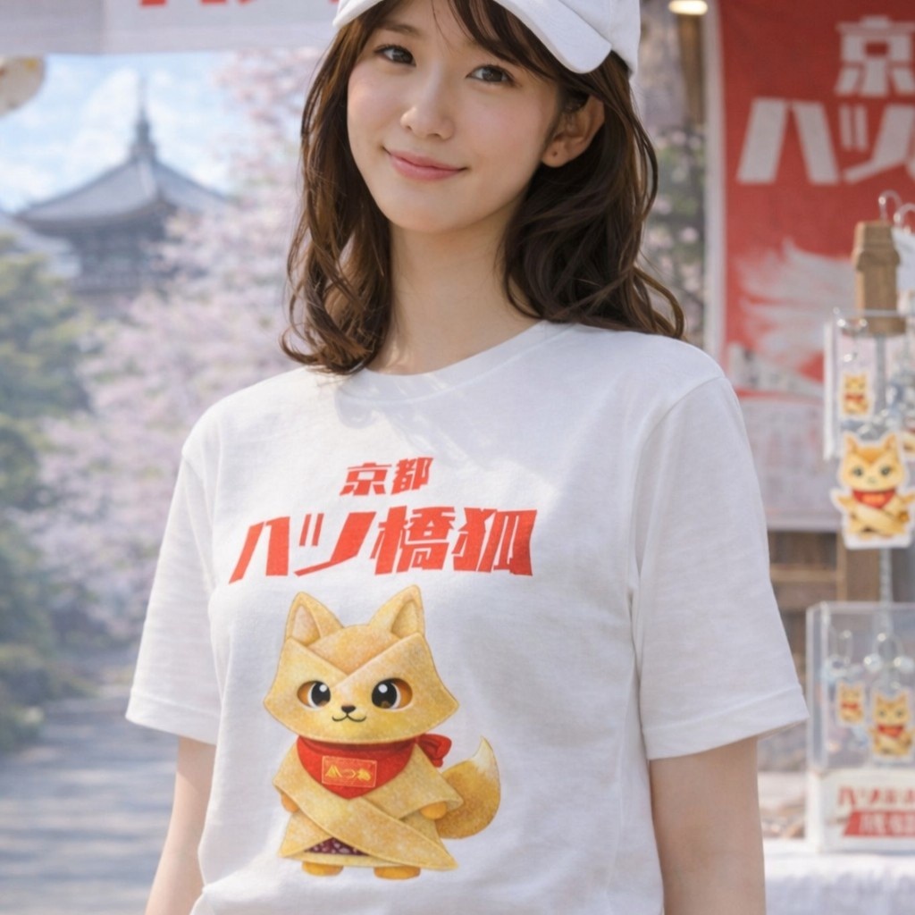 【八ツ橋狐】 Tシャツ 片面