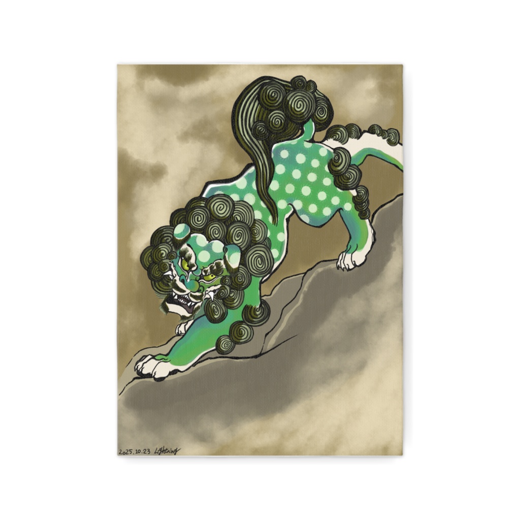 唐獅子図