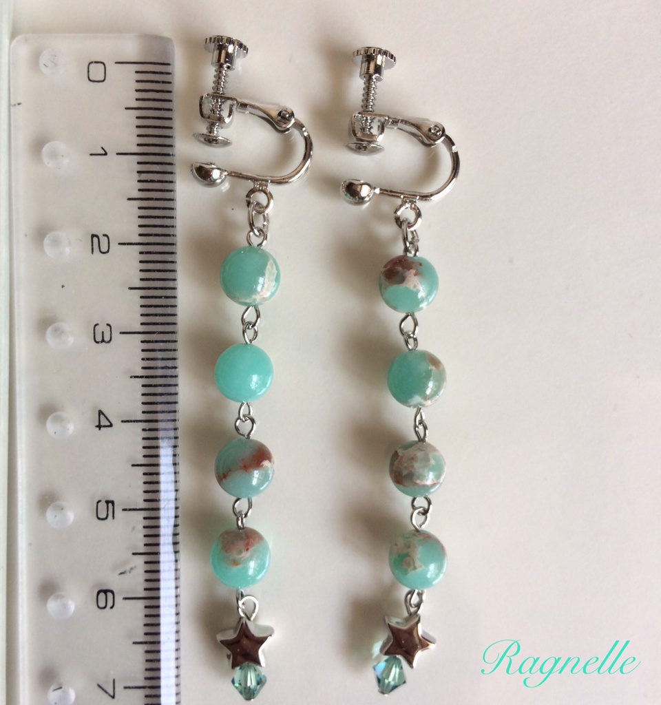 ハイエロファントグリーン☆イメージイヤリング