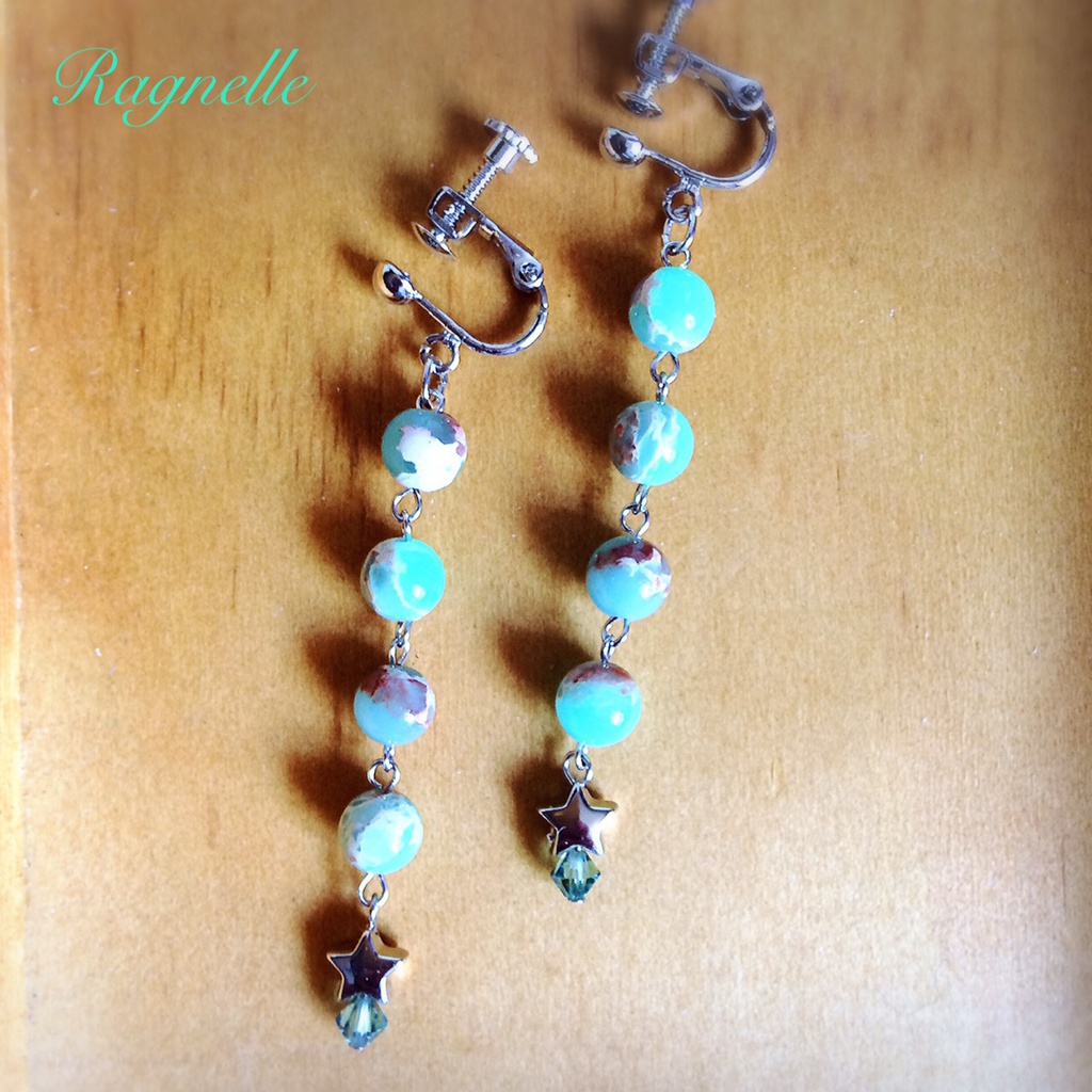 ハイエロファントグリーン☆イメージイヤリング