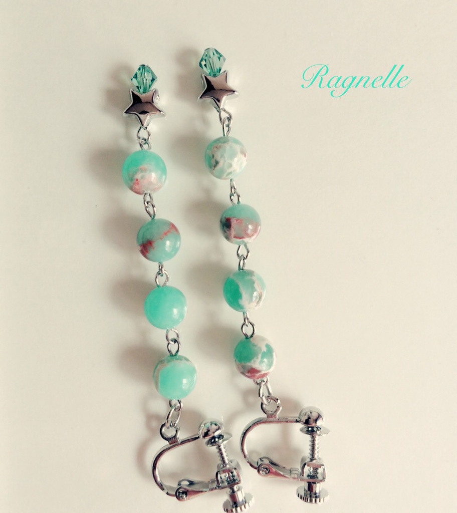 ハイエロファントグリーン☆イメージイヤリング