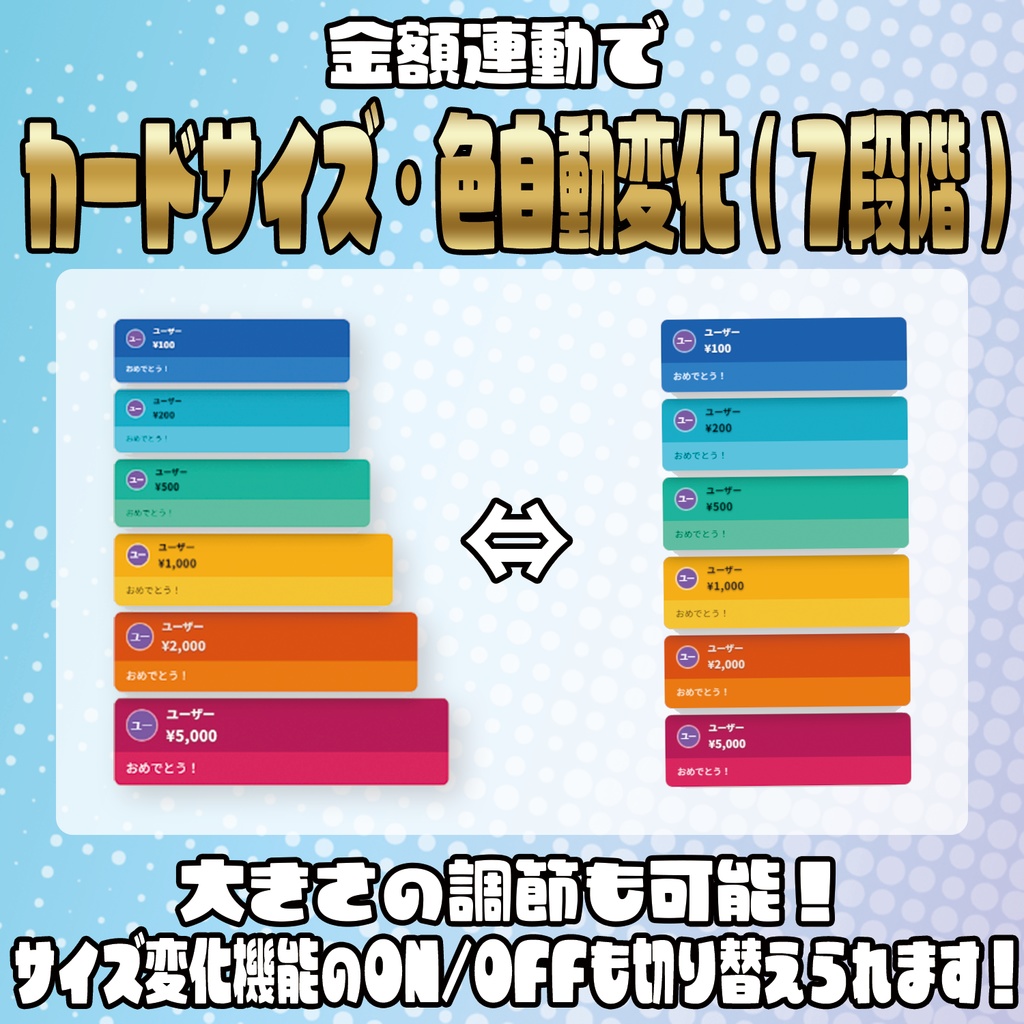 スパチャをド派手に強調演出!スパチャ強調表示!!【わんコメテンプレート】