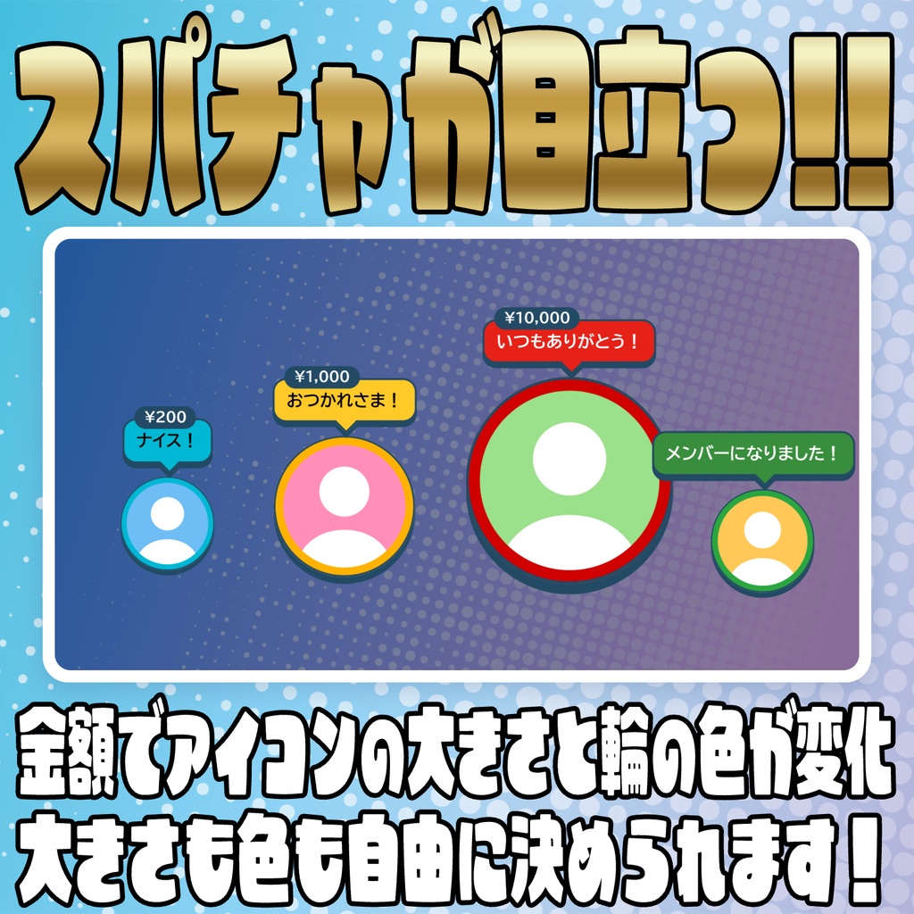 【PRO版アップデートセール中!!~10/18まで】コメントで育てる!遊べるリスナーアイコン【わんコメテンプレート】