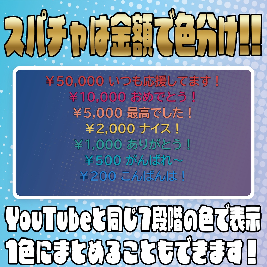 速さもフォントも自由!流れるコメントオーバーレイ【わんコメテンプレート】