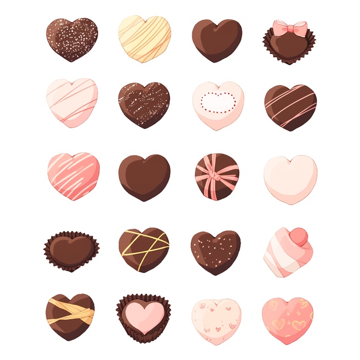 【無料有】チョコレートの素材【AI作成素材】