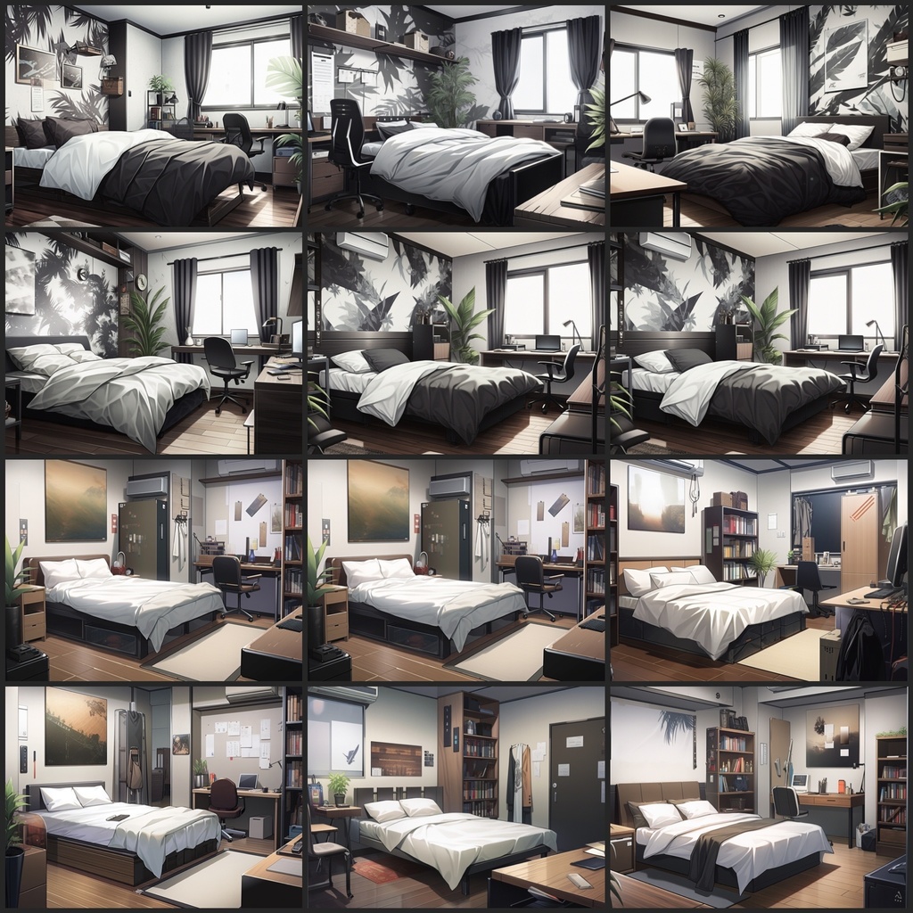 【背景素材】リビングルーム 40枚【AI作成TRPG背景素材】