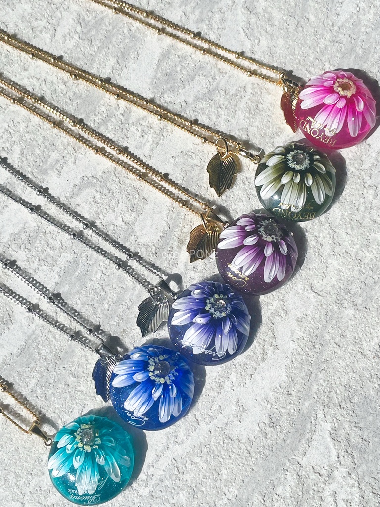 【original】(受注)Gerbera accessory 丸型ペンダント