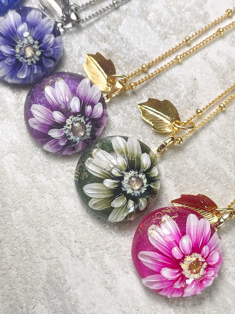 【original】(受注)Gerbera accessory 丸型ペンダント