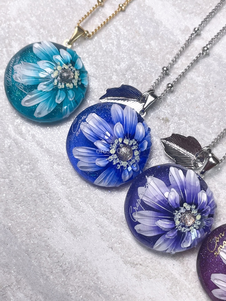 【original】(受注)Gerbera accessory 丸型ペンダント