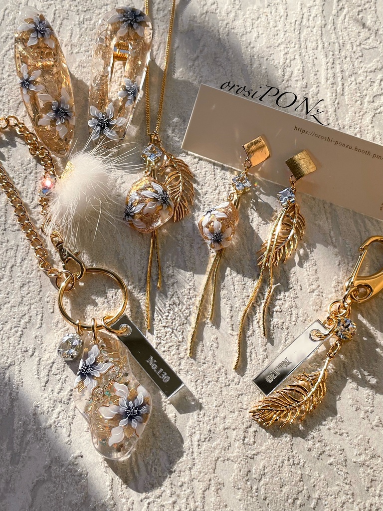 【とうらぶ】鶴丸イメージアクセサリー/ユキノハナ