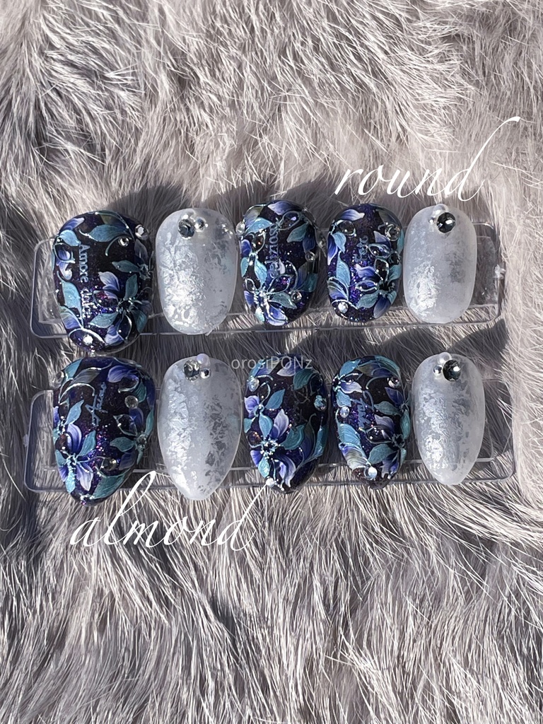 【とうらぶ】概要欄必読⚠️山姥切長義イメージネイルチップ「冬空」