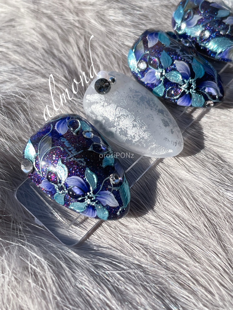 【とうらぶ】概要欄必読⚠️山姥切長義イメージネイルチップ「冬空」