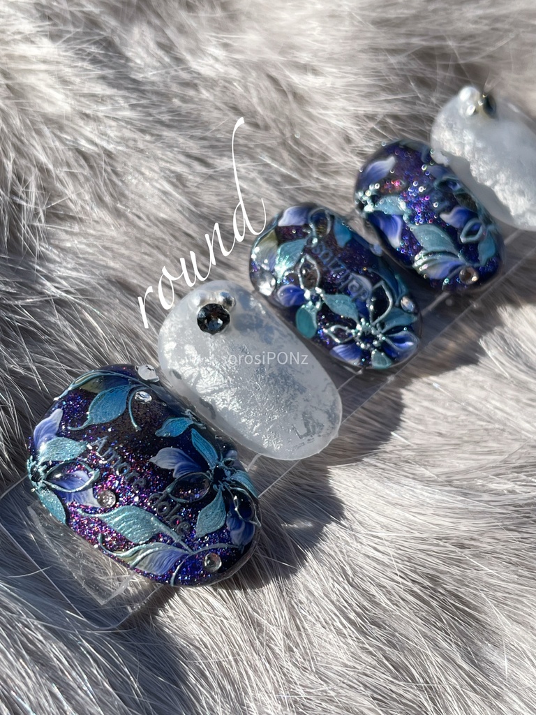 【とうらぶ】概要欄必読⚠️山姥切長義イメージネイルチップ「冬空」