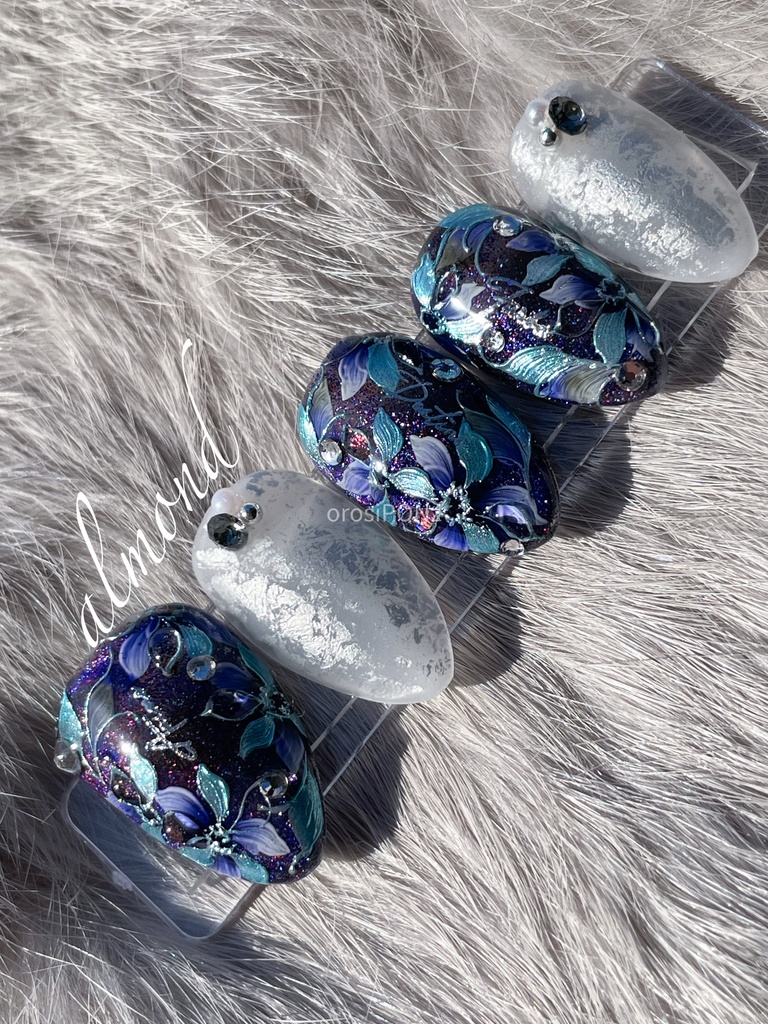 【とうらぶ】概要欄必読⚠️山姥切長義イメージネイルチップ「冬空」