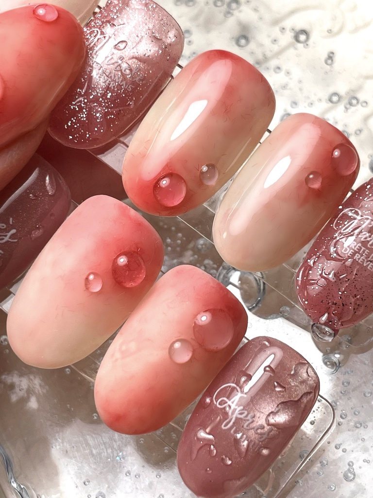 Fresh peach(ネイルチップ)