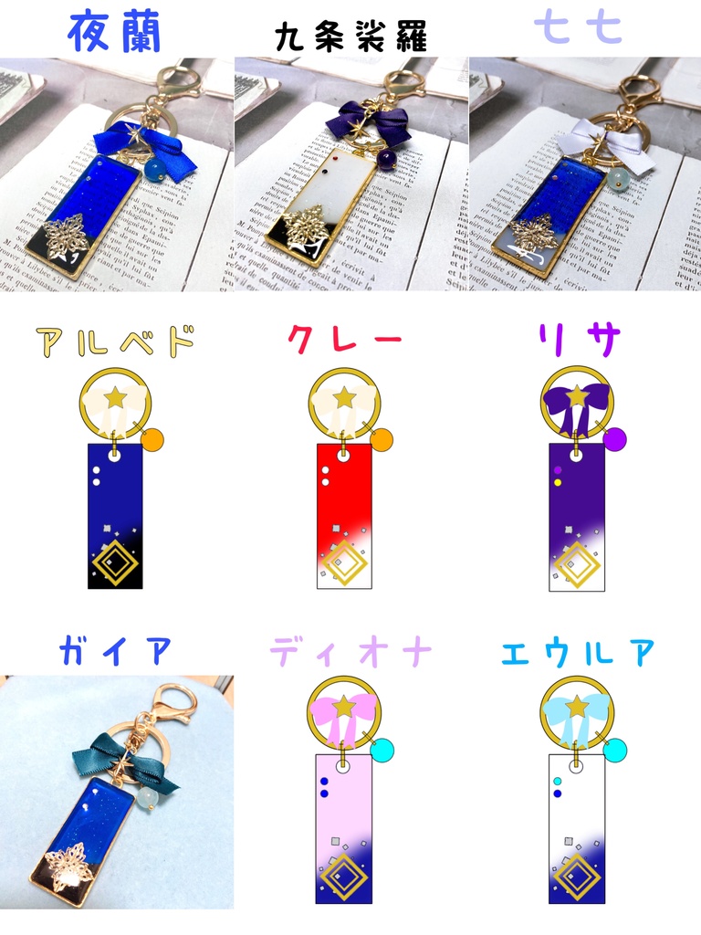 原神イメージ レジンバッグチャーム①