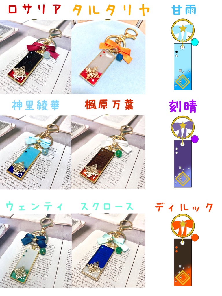 原神イメージ レジンバッグチャーム①