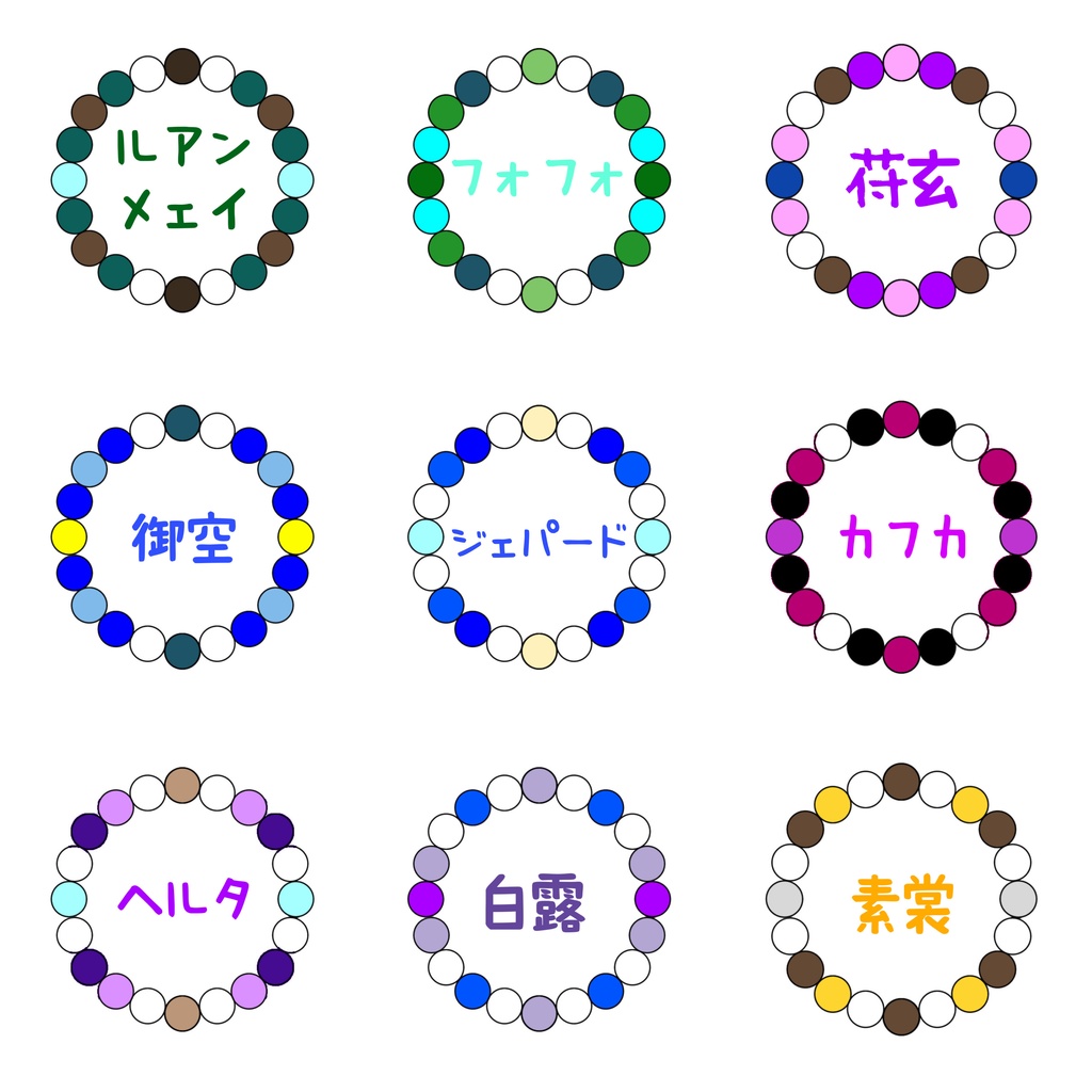 崩壊スターレイルイメージ 天然石ブレスレット